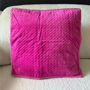 Pink Textured Throw Pillow Covers